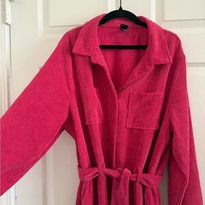 Plus Hot Pink Jumpsuit